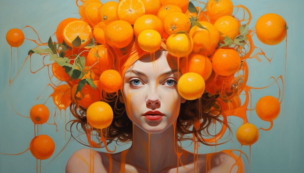 orange-colour-theory-midjouney-portraits