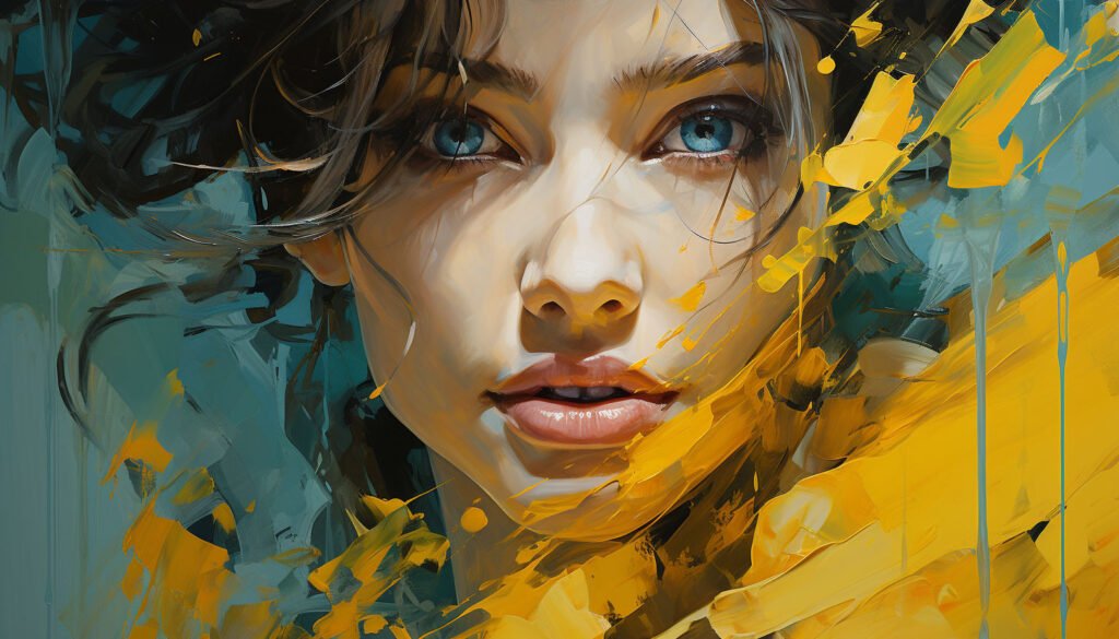 Girl-in-yellow-midjourney-generated