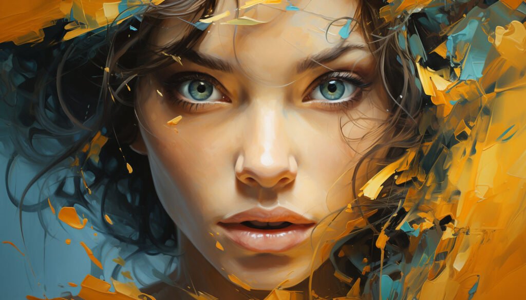 Girl-in-yellow-midjourney-generated